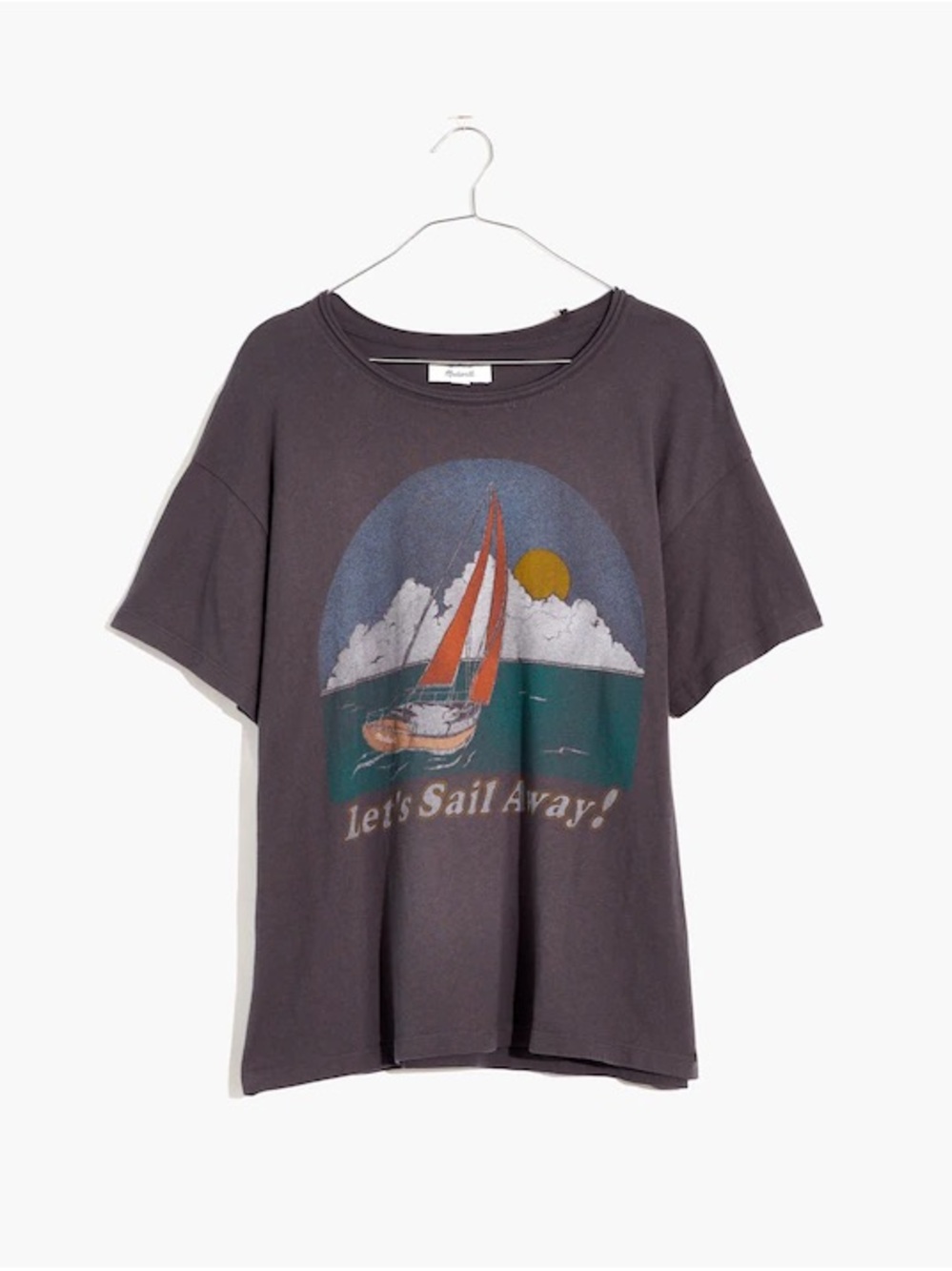 Madewell Oversized “Let’s Sail Away!” T-Shirt